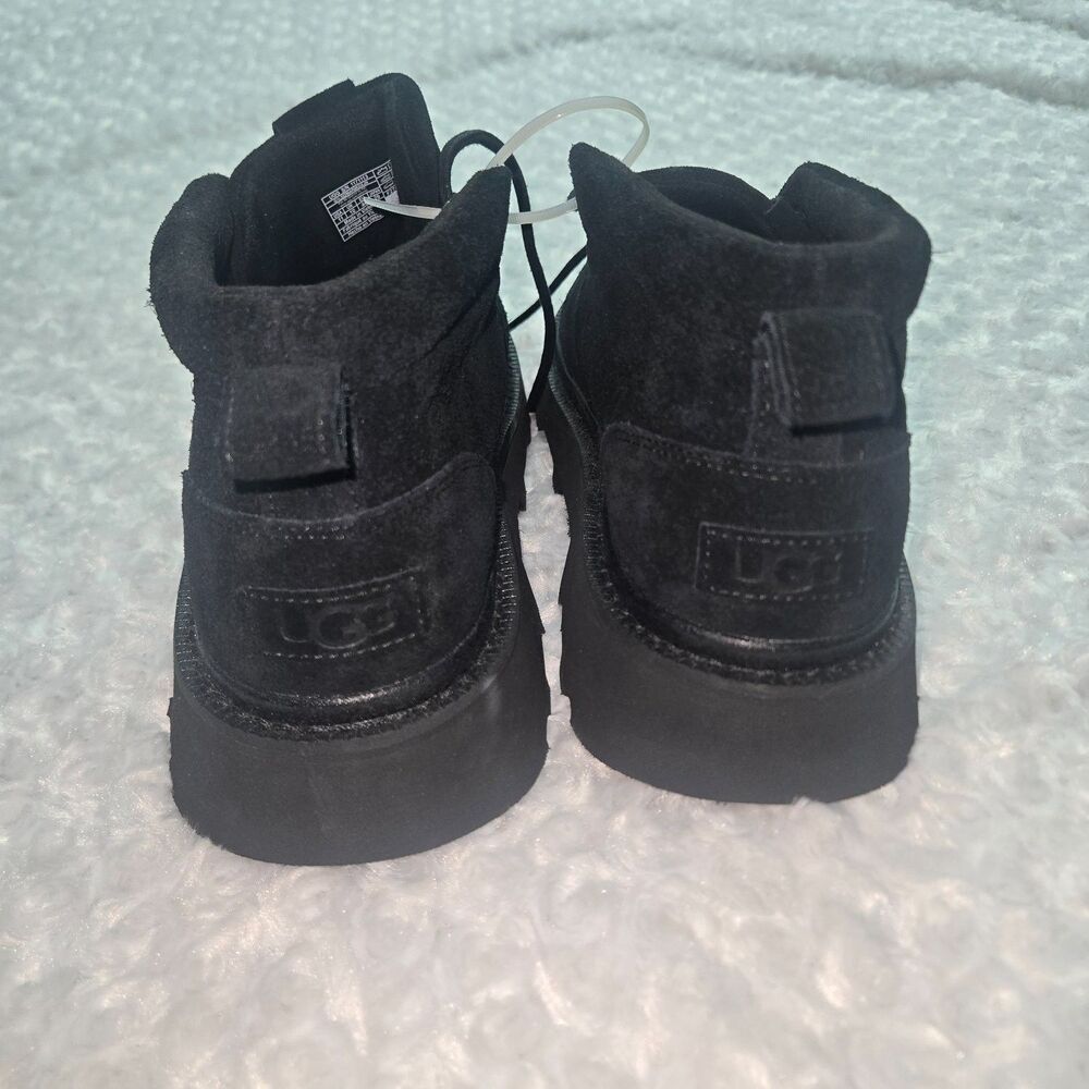 Ugg Chukka Lug Mens Black Suede Ankle Lace Up Platform Boots US 11 1171113 - Picture 6 of 10